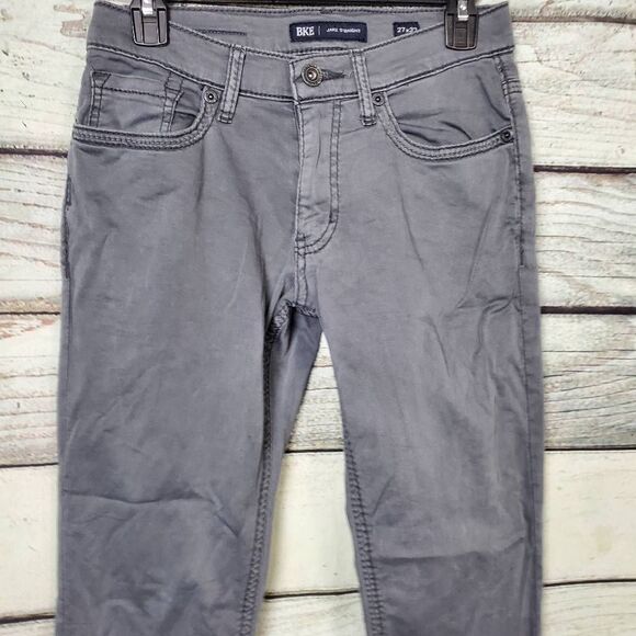 BKE Men’s Jake Straight Jeans Size 27x32 Gray Stretch Casual - Picture 2 of 9